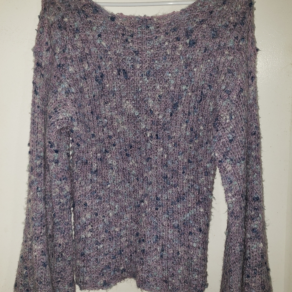 Lavender & Turquoise - •F21• | Boho Knit Sweater - Picture 1 of 8